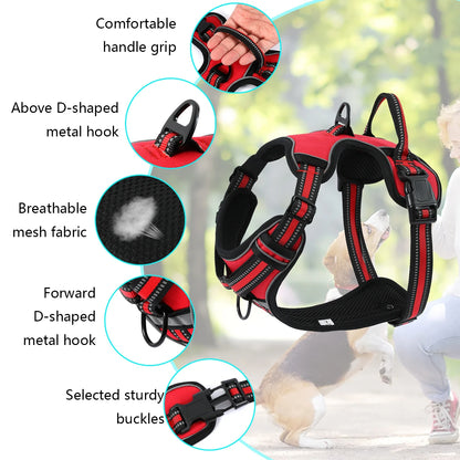 Rocky Reflective Dog Harness Adjustable and lightweight
