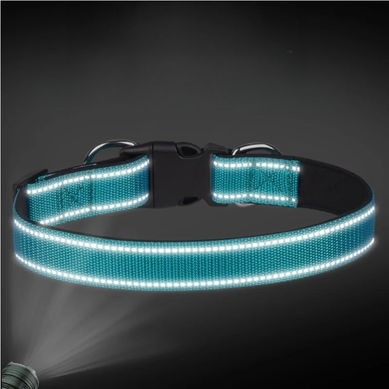 Vilo | Shock-absorbing reflective dog collar with dual D-rings