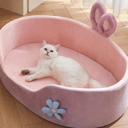 Lily™ Cute Cat & Small Dog Bed – Adorable Design With Cozy Comfort