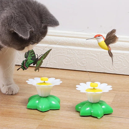 Automatic Rotating Electric Butterfly Cat Toy – Interactive Motion Teaser for Cats