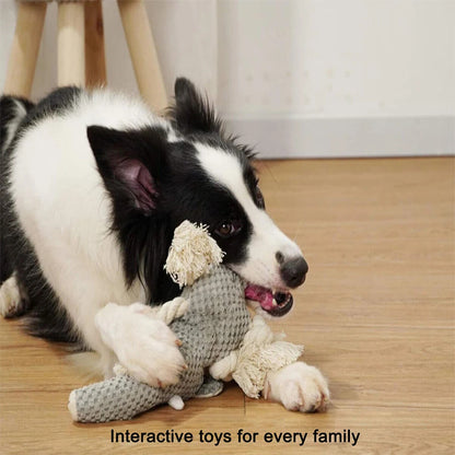 Max™ Plush Animal Dog Toy - Bite-resistant squeaky fun for endless play