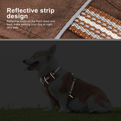 Hunter™  Waterproof PU Harness Durable Adjustable Dog Harness