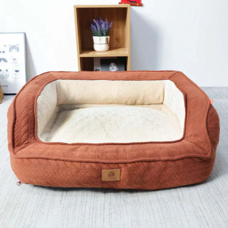 Rocky™ Ergonomic Dog Bed with Orthopedic Support and Washable Cover