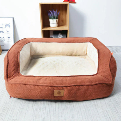 Rocky™ Ergonomic Dog Bed with Orthopedic Support and Washable Cover