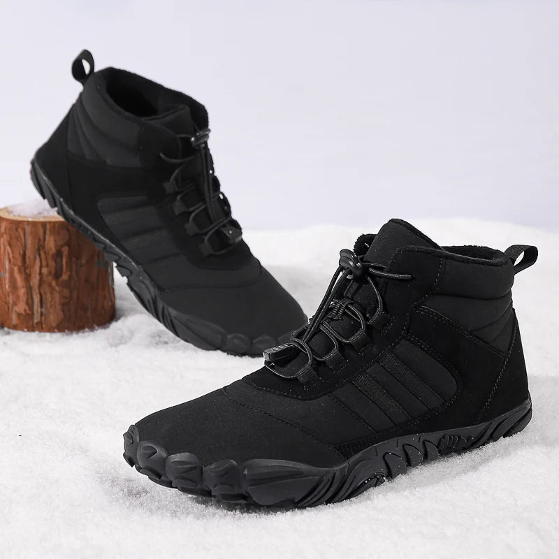 Barefoot Hiking Shoes Fur Lined Waterproof Outdoor Walking Shoes Unisex
