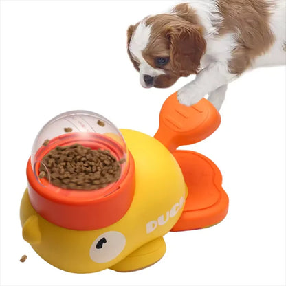 Interactive Duck Pet Feeder Toy – Smart Puzzle Food Dispenser for Dogs & Cats