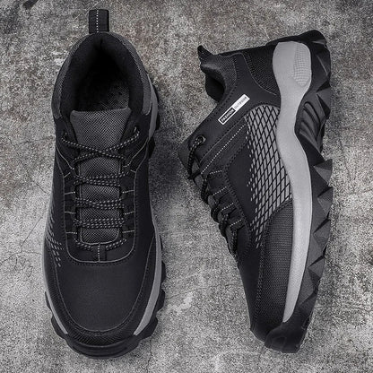 Men’s Hiking Sneakers – Lightweight Outdoor Leather Ankle Boots for Trekking & Walking