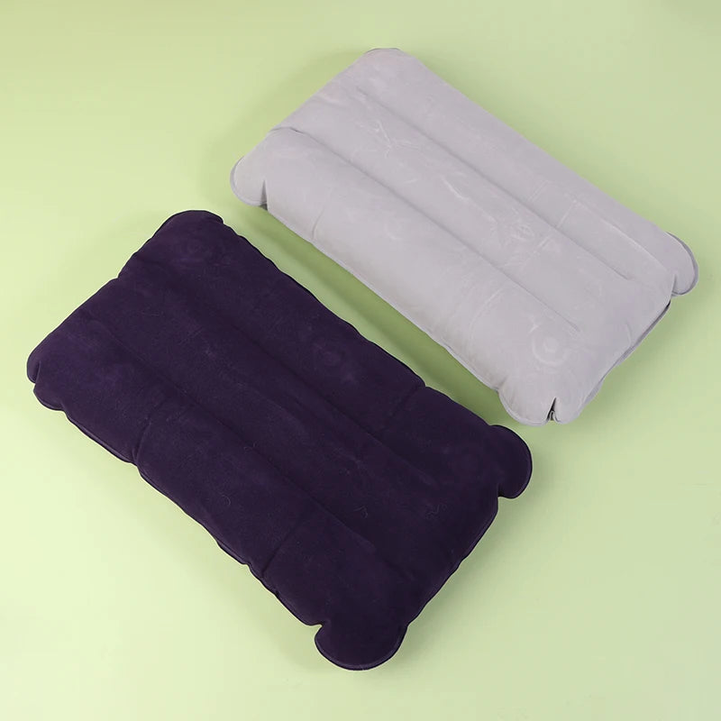 Portable Inflatable Camping Pillow – Compact Foldable Travel Headrest