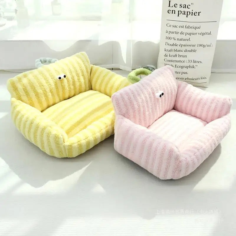 Charlie™ Pet Sofa – Cozy Linen Bed for Dogs & Cats