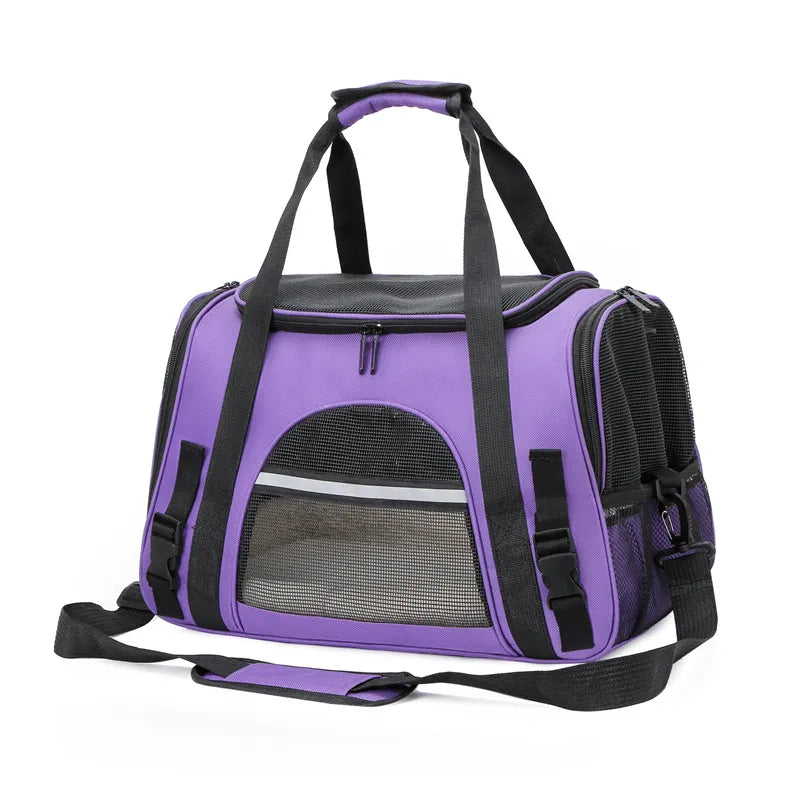 Portable Soft Sided Pet Shoulder Carrier Bag for Dogs and Cats