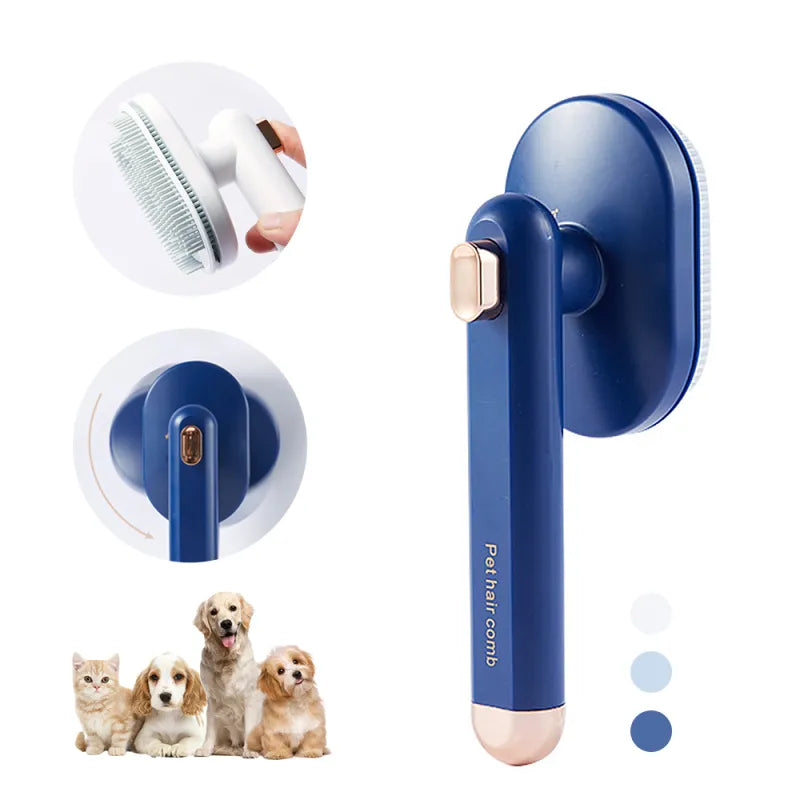 Self Cleaning Pet Grooming Comb Hair Removal Brush for Dogs and Cats