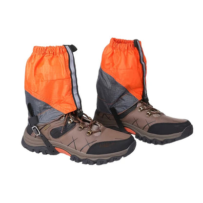 Unisex Waterproof Rubber Leg Gaiters – Outdoor Hiking, Snow & Camping Boot Covers