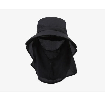 Outdoor Wide Brim Sun Hat with Neck Flap UV Protection