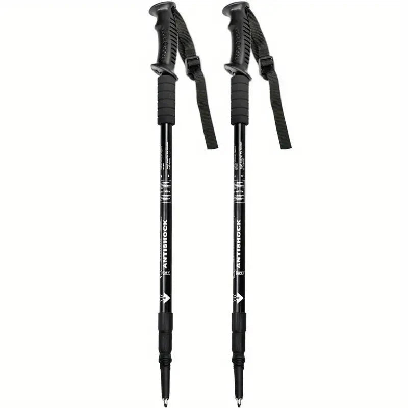 Premium Adjustable Shock-Absorbing Aluminum Trekking Poles for Hiking & Outdoor Adventures