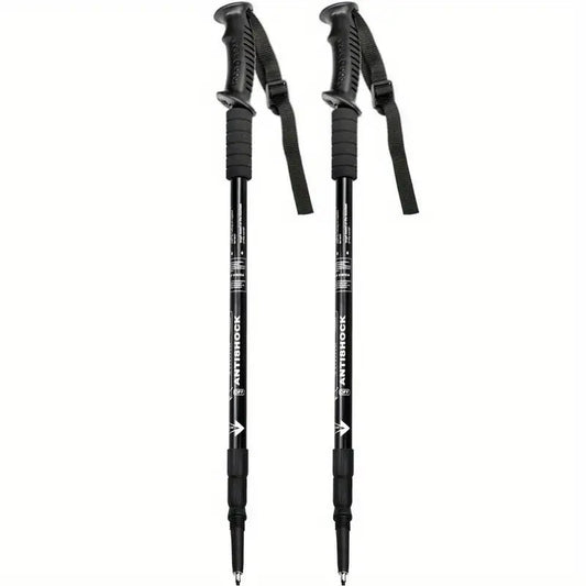 Premium Adjustable Shock-Absorbing Aluminum Trekking Poles for Hiking & Outdoor Adventures