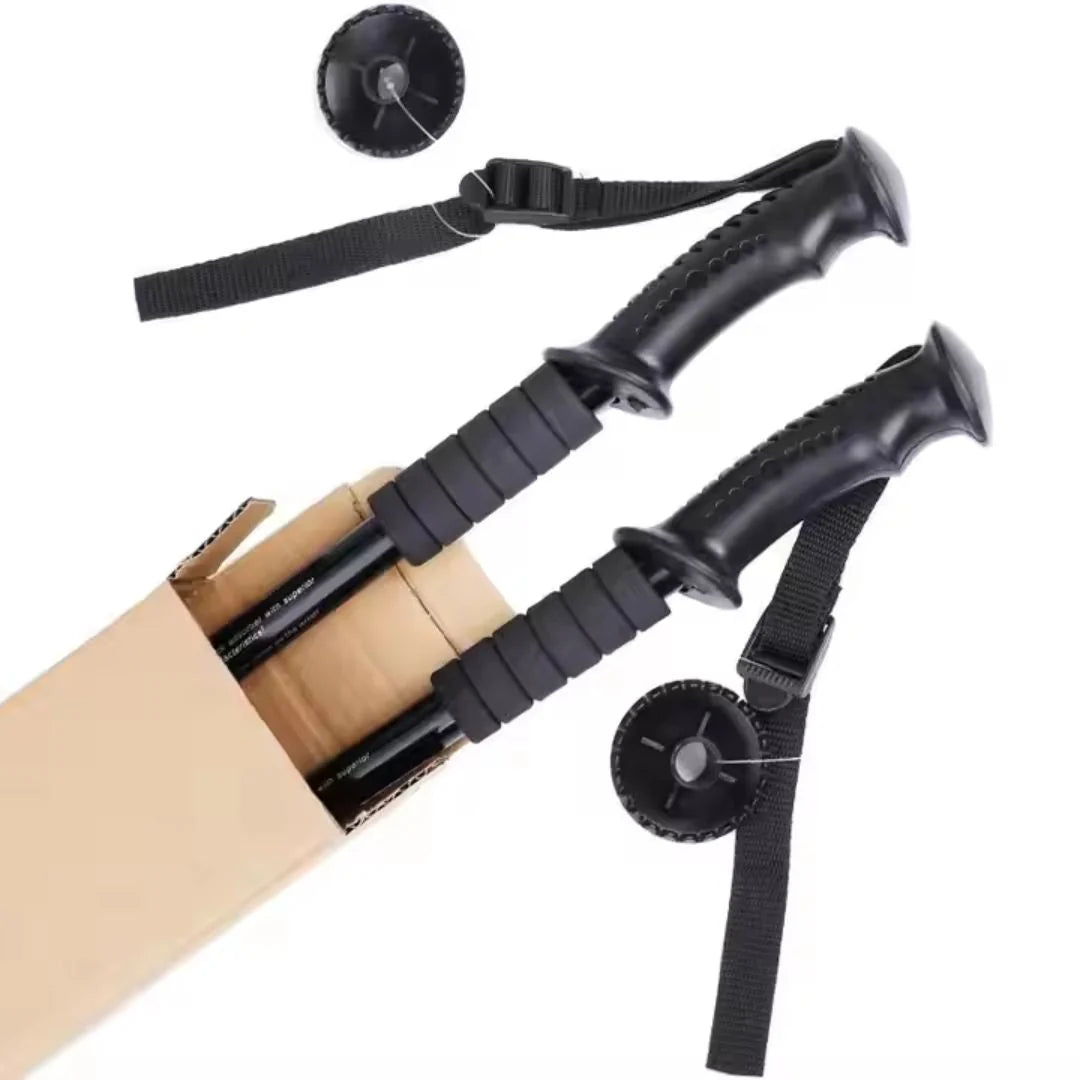 Premium Adjustable Shock-Absorbing Aluminum Trekking Poles for Hiking & Outdoor Adventures