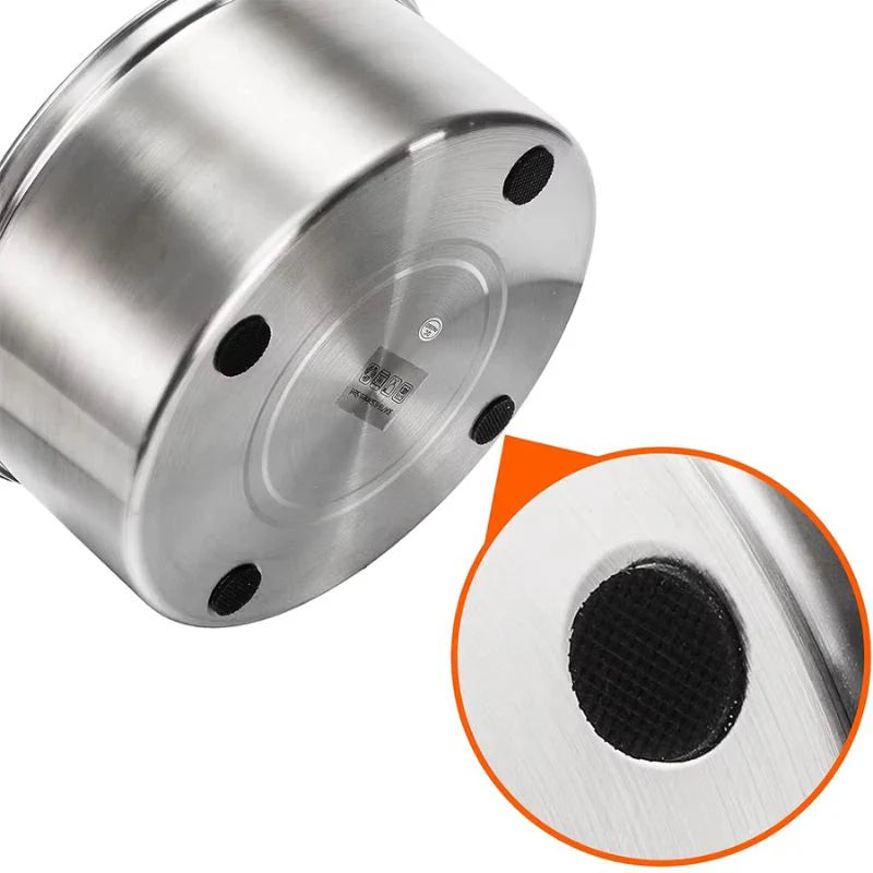 Stainless Steel Spill Free Slow Feeder Water Bowl Large Capacity