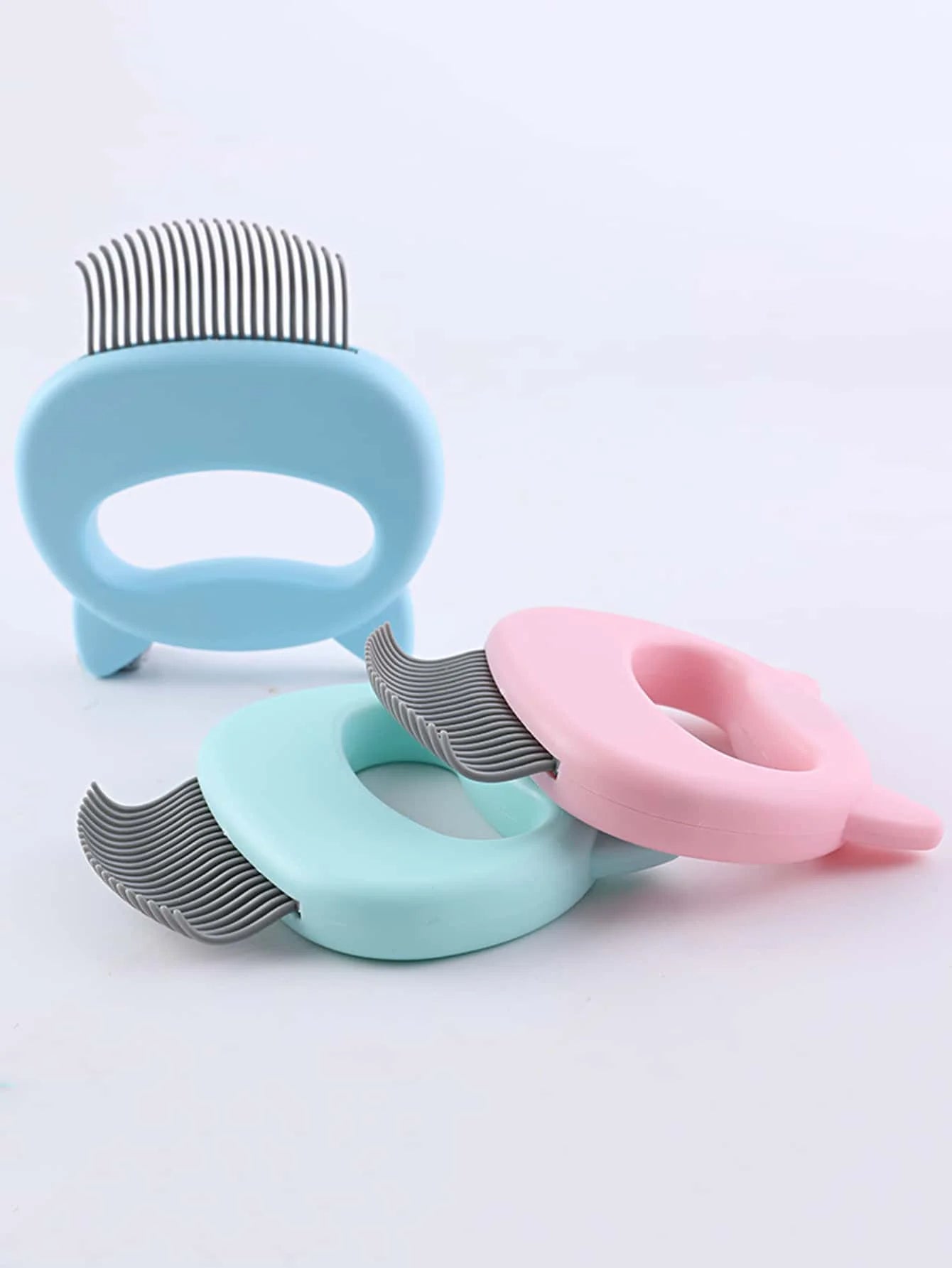Luna™ Cat Grooming Massaging Shell Comb – 3-Piece Set