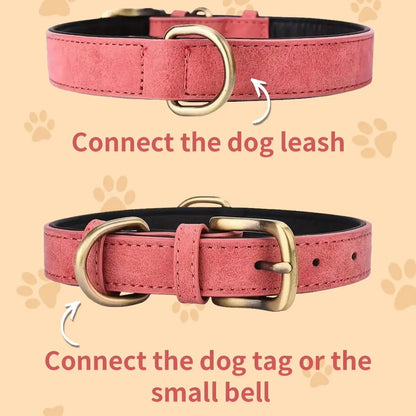 Rufus™ Vintage Leather Dog Collar