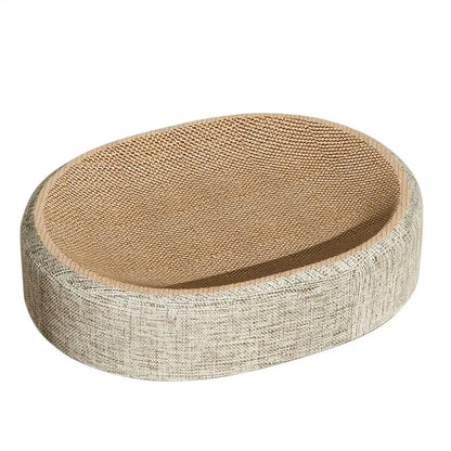 PurrLounge™ – Oval Cat Scratch Bed