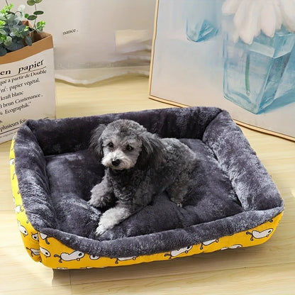 Milo™ Cozy Printed Pet Bed – Soft Comfort for Cats & Dogs