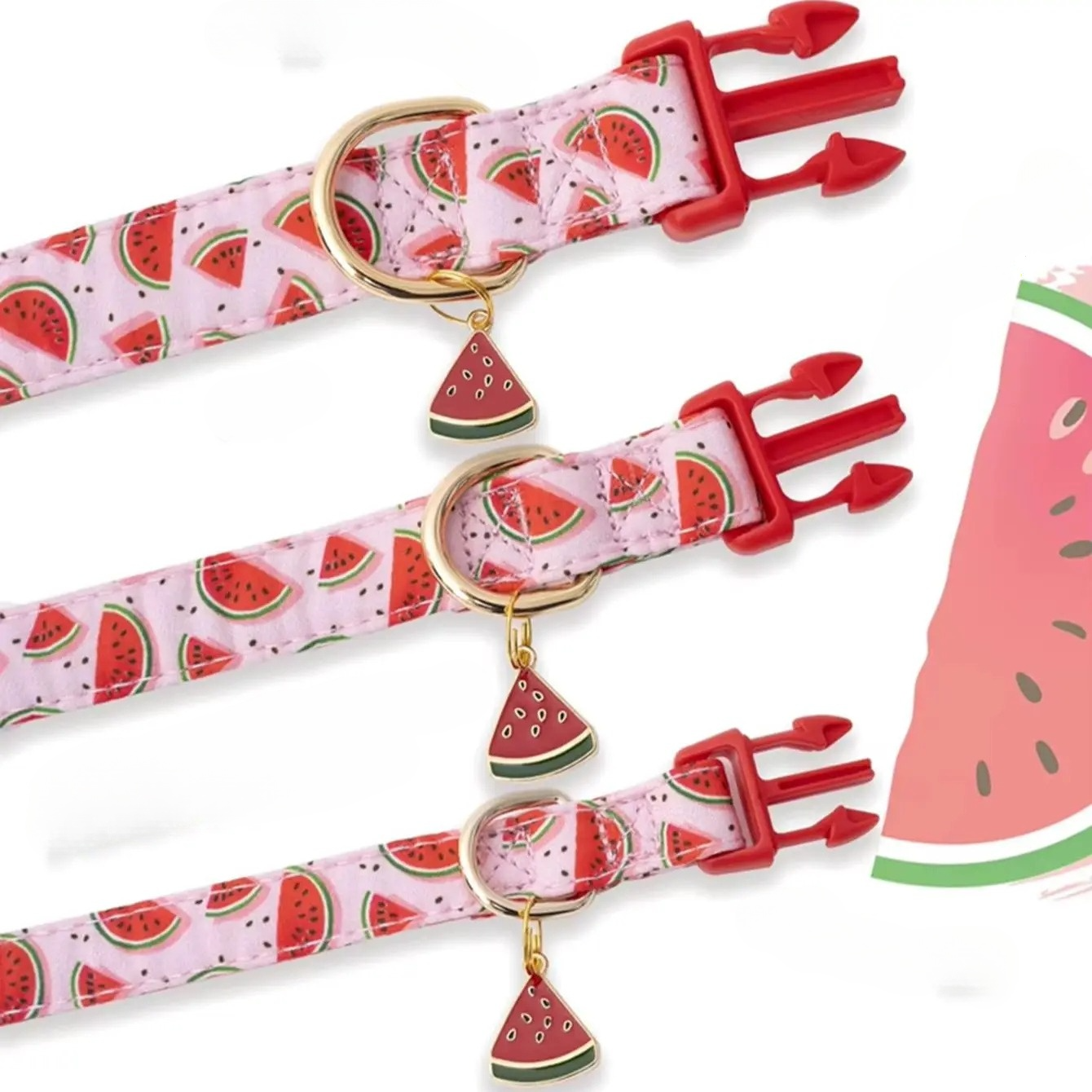 Mire | Adjustable fruit-themed collar with metal charm for pets