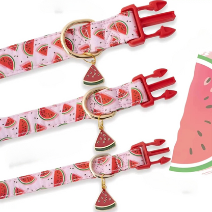 Mire | Adjustable fruit-themed collar with metal charm for pets