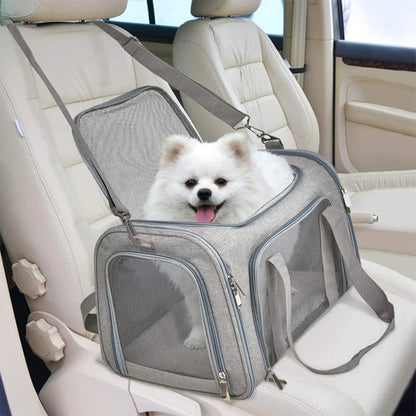 Portable Soft Sided Pet Carrier Bag for Dogs and Cats Travel