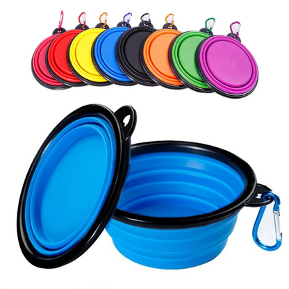 Collapsible Silicone Pet Bowl – Portable Travel Food & Water Bowl for Dogs and Cats