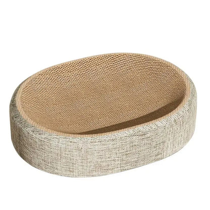 PurrLounge™ – Oval Cat Scratch Bed
