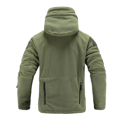 Military Tactical Fleece Jacket – Windproof Thermal Hooded Outdoor Coat