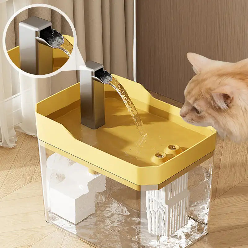 1.5L Automatic Cat Water Fountain – Quiet Filtered Drinking Dispenser with Pump