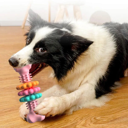 Indestructible Dog Chew Bone Toy for Teeth Cleaning and Stress Relief