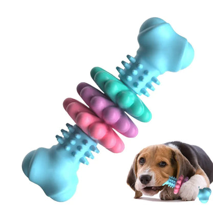 Indestructible Dog Chew Bone Toy for Teeth Cleaning and Stress Relief