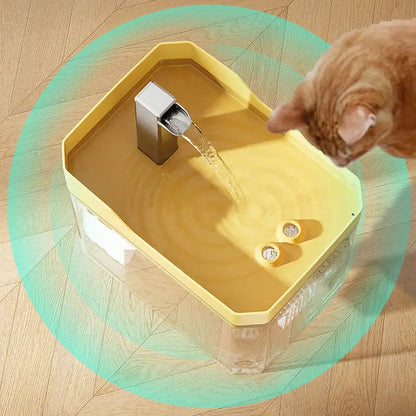 1.5L Automatic Cat Water Fountain – Quiet Filtered Drinking Dispenser with Pump
