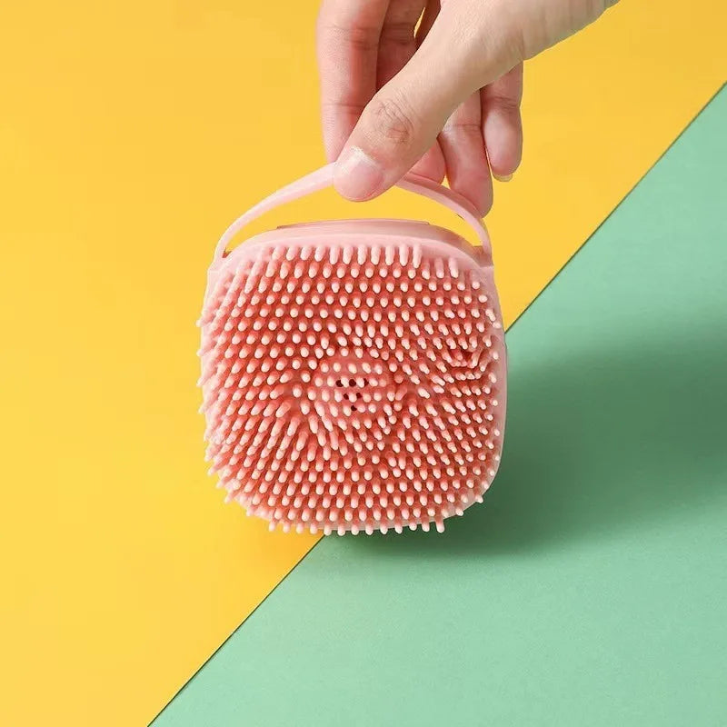 Silicone Pet Bath Brush Massage Grooming Tool for Dogs and Cats