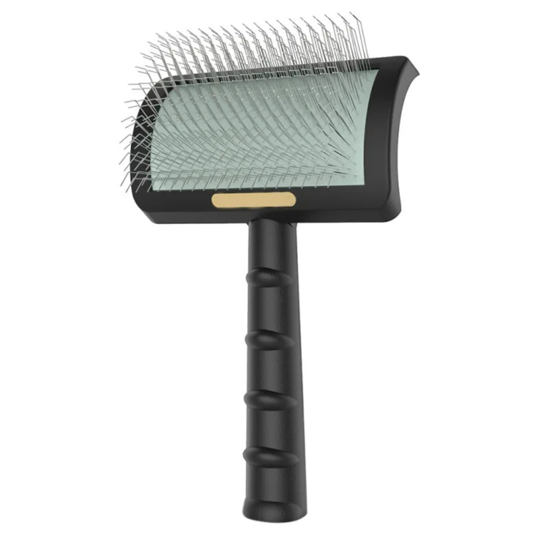 Professional Dog Grooming Comb – Long Needle Slicker Brush for Shedding and Detangling