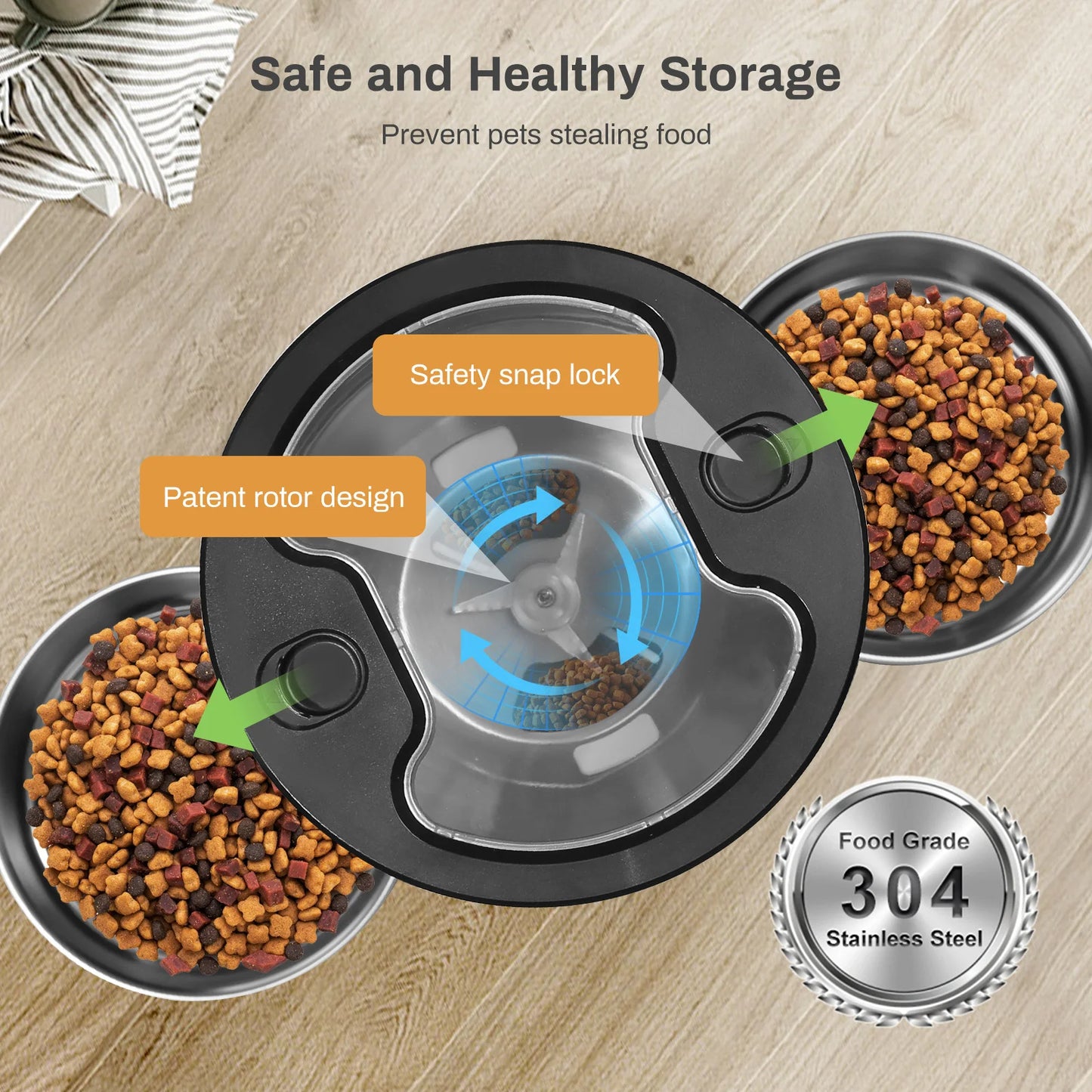 Bailey™ Smart Pet Feeder WiFi/Manual Automatic Food Dispenser