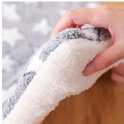 Ultra-Warm Pet Bed with Soft Cotton and Microfiber Cushion