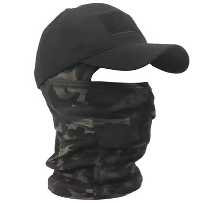 Tactical Camouflage Balaclava Hat with Sun Protection for Outdoor Hiking and Hunting