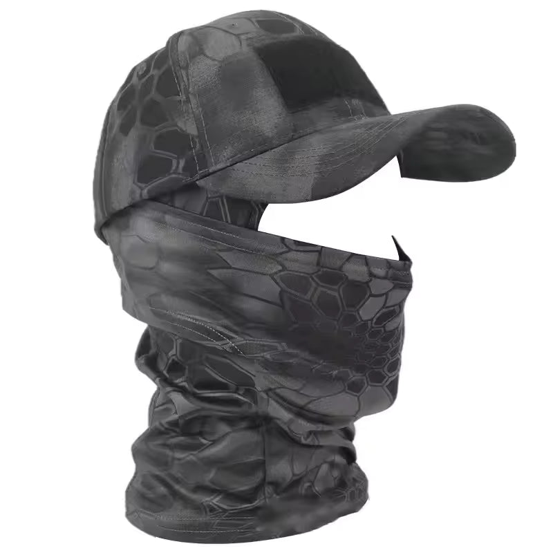 Tactical Camouflage Balaclava Hat with Sun Protection for Outdoor Hiking and Hunting