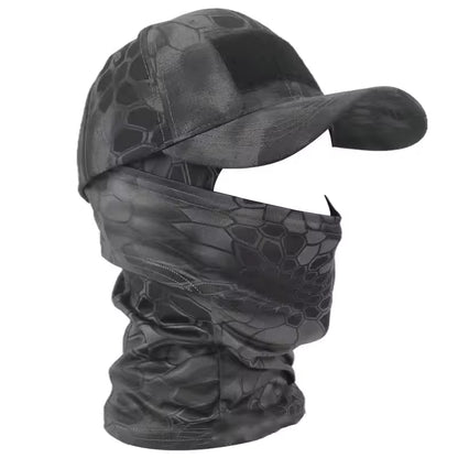Tactical Camouflage Balaclava Hat with Sun Protection for Outdoor Hiking and Hunting