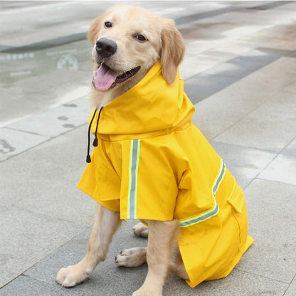 Waterproof Dog Raincoat with Adjustable Fit and Lightweight Design