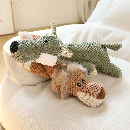 Max™ Plush Animal Dog Toy - Bite-resistant squeaky fun for endless play