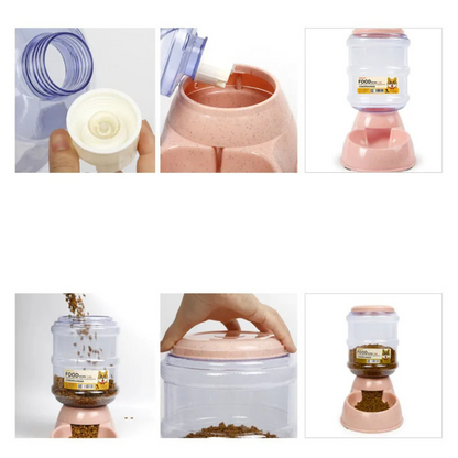 Automatic Pet Feeder & Water Dispenser – 2-in-1 Feeding Station for Cats & Dogs