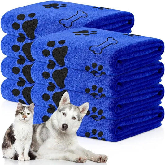 Quick-Drying Microfiber Pet Towel – Super Absorbent & Gentle (2-Pack)