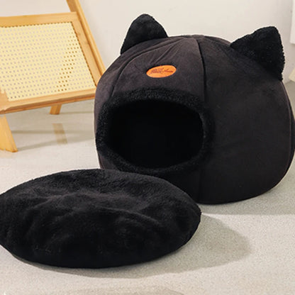 Luna™ Cozy Cave Bed - Enclosed Plush Hideaway For Warm And Secure Rest