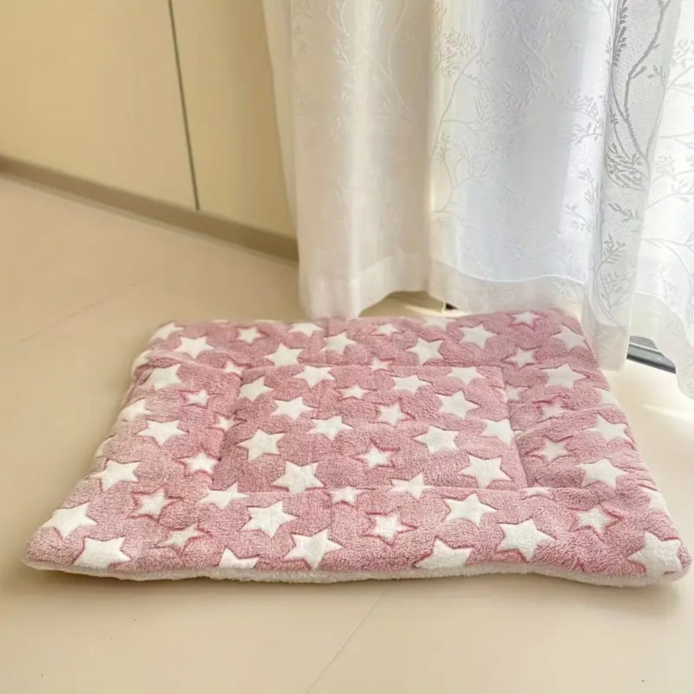 Ultra-Warm Pet Bed with Soft Cotton and Microfiber Cushion