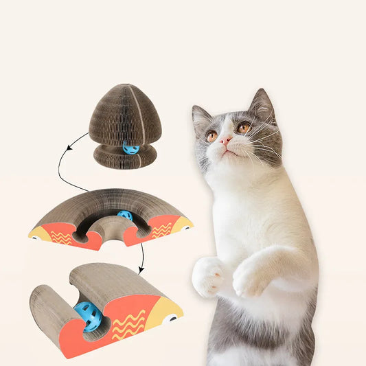 Misty™ Cat Scratching Tower with Interactive Balls