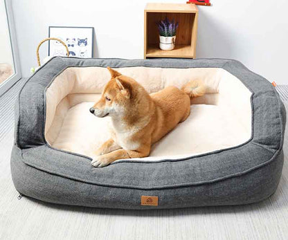 Rocky™ Ergonomic Dog Bed with Orthopedic Support and Washable Cover